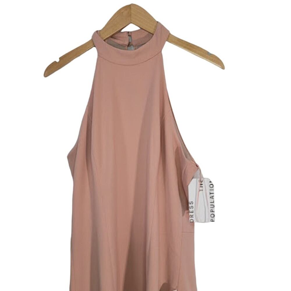 Dress the Population-NWT- Eden high neck Chiffon Dress- size Large - Picture 3 of 10